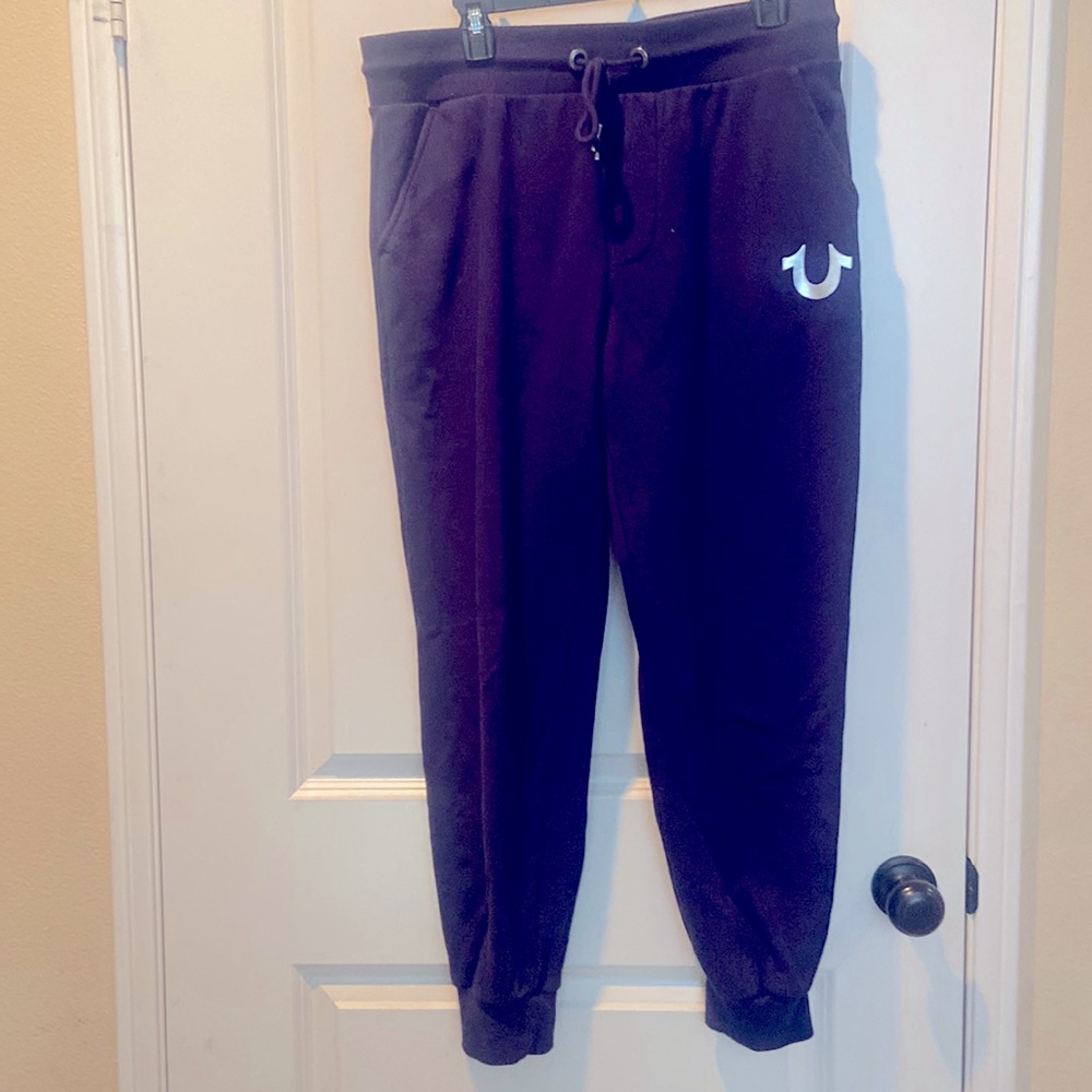 True Religion Classic Logo Jogger Sweatpant Size Med